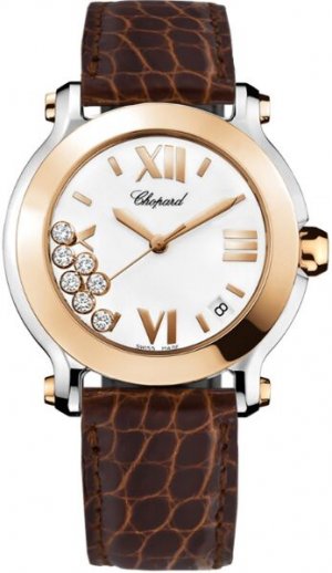 Réplique Chopard Happy Sport Quartz ronde 36mm Femme 278492-9001 Montre