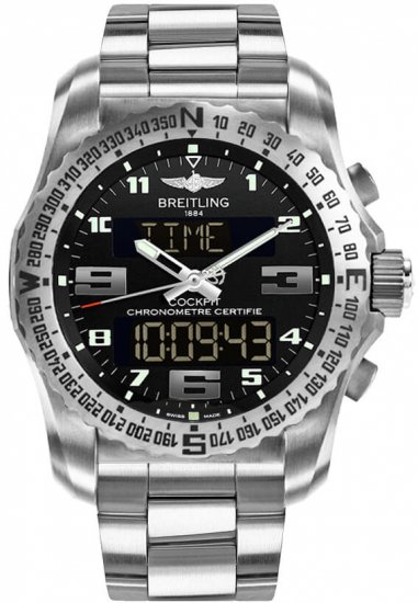 Breitling Professional Quartz Titanium Noir Dial hommes EB501022/BD40/176E Montre - Cliquez sur l'image pour la fermer