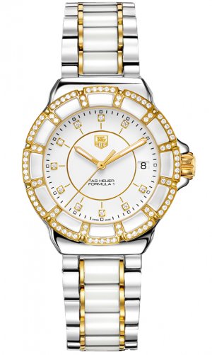 Tag Heuer Formula 1 en acier et diamants Ceramique Dial Ladies W