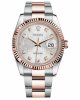 Réplique Rolex Datejust en acier et rose 36mm Silver Gold cadran jubile 116231 SJDO Montre