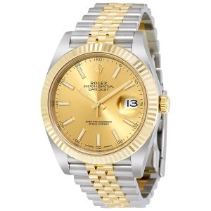 Rolex Datejust 126333 Champagne Dial Acier et en jumele en or jaune 18 carres