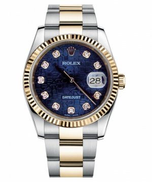 Réplique Rolex Datejust 36mm acier et or bleu Jubilee Dial 116233 BLJDO Montre