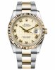 Réplique Rolex Datejust 36mm acier et or Ivory Pyramid Dial 116233 IPRO Montre