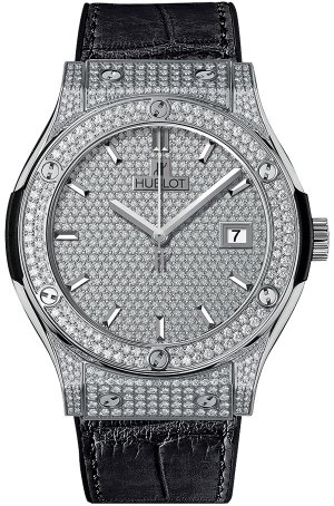 Hublot Classic Fusion titane Full Pave 45mm 542.NX.9010.LR.1704