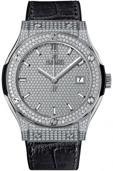 Hublot Classic Fusion titane Full Pave 45mm 542.NX.9010.LR.1704 - Cliquez sur l'image pour la fermer