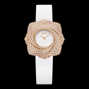 Réplique Piaget Limelight Blooming cadran blanc satin blanc Bracelet Femme Montre