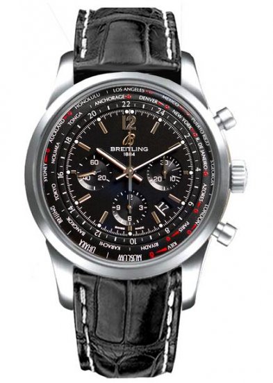 Breitling Transocean Unitime Montre d'Aviateur - Cliquez sur l'image pour la fermer