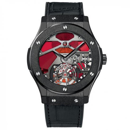 Hublot Classic Fusion Tourbillon Ceramic Red Vitrail - Cliquez sur l'image pour la fermer