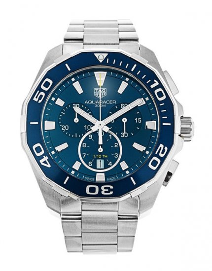 TAG Heuer Aquaracer Bleu Dial Chronographe Acier inoxydable CAY111B.BA0927 - Cliquez sur l'image pour la fermer