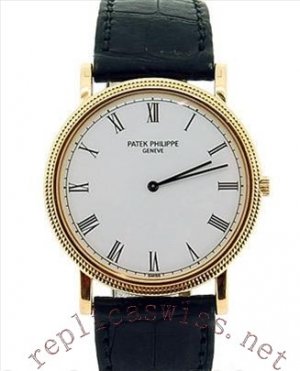 Réplique Patek Philippe Calatrava or jaune Homme 3520J Montre