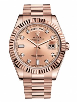 Réplique Rolex Day Date II President Pink or Champagne cadran 218235 CHDP Montre