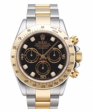 Rolex Daytona en acier et cadran or noir