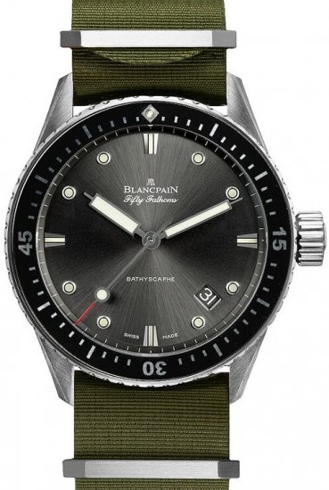 Réplique Blancpain Fifty Fathoms Bathyscaphe Automatique Hommes 5000-1230-NAKA Montre - Cliquez sur l'image pour la fermer