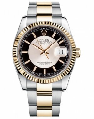 Réplique Rolex Datejust 36mm acier et or noir Dial 116233 STBKSO Montre