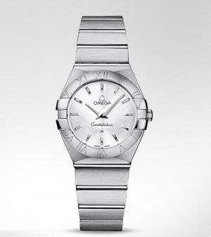 Omega Constellation Brushed Steel Femme