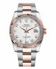 Réplique Rolex Datejust 36mm acier et or rose cadran blanc 116231 WDO Montre