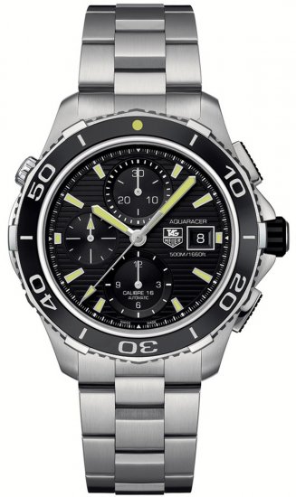 Tag Heuer Aquaracer 500 M Calibre 16 mm automatique Chronograph4 - Cliquez sur l'image pour la fermer