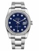 Réplique Rolex Datejust en acier inoxydable de 36mm Cadran bleu 116244 BLDO Montre