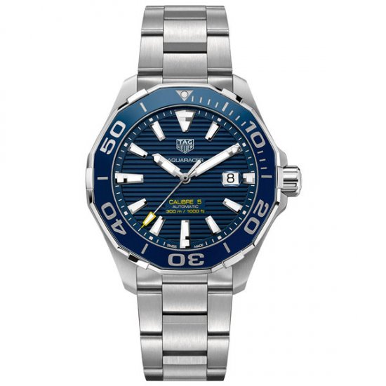 TAG Heuer Aquaracer Bleu Dial Acier inoxydable WAY201B.BA0927 - Cliquez sur l'image pour la fermer