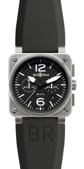 Réplique Steel Bell & Ross 42mm la Chronographe Hommes BR 03-94 STEEL Montre - Cliquez sur l'image pour la fermer