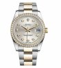 Réplique Rolex Datejust en acier et or jaune d'or cadran argent 116243 SDO Montre