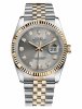 Réplique Rolex Datejust 36mm acier et Jaune or Gris Dial 116233 GDJ Montre