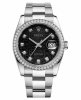 Réplique Rolex Datejust 36mm cadran jubile en acier inoxydable noir 116244 BKJDO Montre