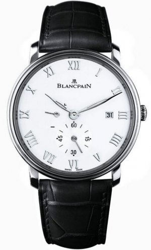 Réplique Blancpain Villeret petites secondes Date & REserve de marche Mec 6606-1127-55B Montre