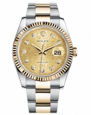 Réplique Rolex Datejust 36mm acier et or Champagne Jubilee Dial 116233 CHJDO Montre