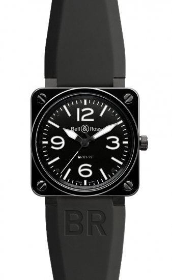 Réplique Ceramique noire Bell & Ross 46mm hommes automatiques BR 01-92 CERAMIC BLACK Montre - Cliquez sur l'image pour la fermer