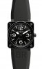 Réplique Ceramique noire Bell & Ross 46mm hommes automatiques BR 01-92 CERAMIC BLACK Montre