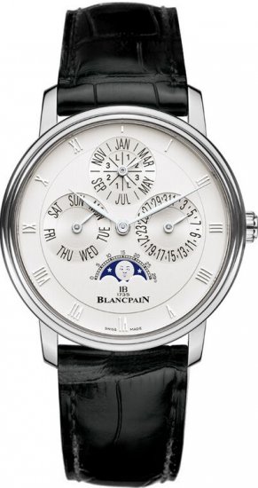 Réplique Blancpain Villeret Perpetual Calendar - 38mm hommes 6057-1542-55B Montre - Cliquez sur l'image pour la fermer