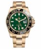 Rolex GMT Master II Or Jaune Vert Dial