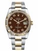 Réplique Rolex Datejust 36mm acier et or Brown Dial 116233 BRAO Montre