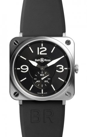 Réplique Acier Bell & Ross Quartz milieu de 39mm Ceramique BR S STEEL Montre