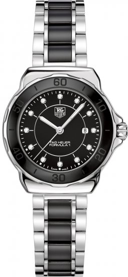 Tag Heuer Formula 1 en acier et diamants cadran en ceramique 32m - Cliquez sur l'image pour la fermer