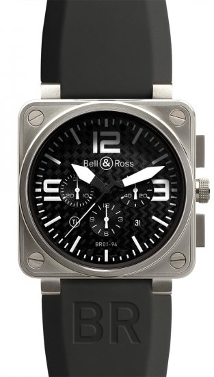 Réplique Chronographe en titane Bell & Ross 46mm Hommes BR 01-94 TITANIUM Montre - Cliquez sur l'image pour la fermer