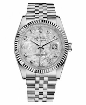 Réplique Rolex Datejust en acier de 36mm cadran en nacre Bracelet Jubile 116234 MDJ Montre