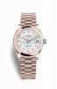 Copie de Rolex Datejust 31 Everose 278245 Nacre blanche sertie de Cadran