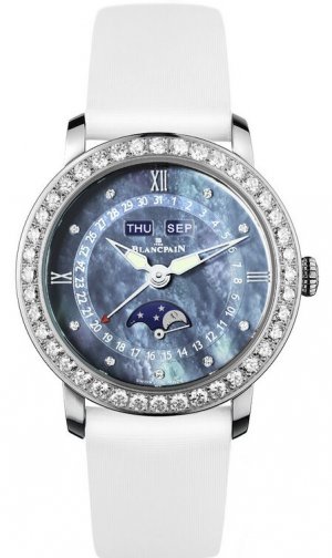 Réplique Blancpain dames Moonphase & Complete Calendar 3663-4654L-52B Montre