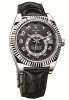 Réplique Rolex Sky-Dweller or blanc Cadran Noir 326139 Montre