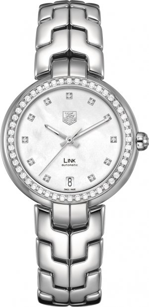 Réplique Tag Heuer Lien Mesdames Diamond Dial diamant Bezel34.5 mm WAT2314.BA0956 Montre