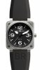 Réplique Black Steel Bell & Ross 46mm hommes automatiques BR 01-92 STEEL Montre