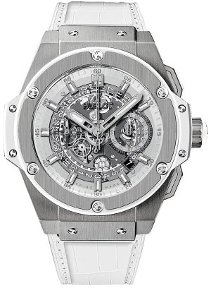 Réplique Hublot King Power 48mm Unico titane Blanc hommes 701.NE.0127.GR Montre