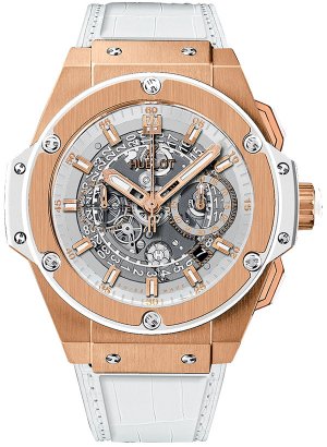 Réplique Hublot King Power Unico King or Blanc 48mm 701.OE.0128.GR Montre