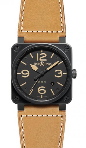 Réplique Patrimoine Bell & Ross 42mm hommes automatiques BR 03-92 HERITAGE Montre