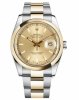 Réplique Rolex Datejust 36mm acier et Or jaune Dial Champagne 116203 CHSO Montre