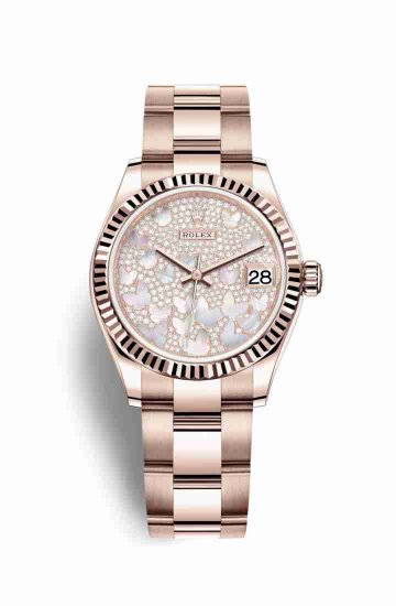 Copie de Rolex Datejust 31 Everose 278275 Nacre pavee papillon Cadran - Cliquez sur l'image pour la fermer