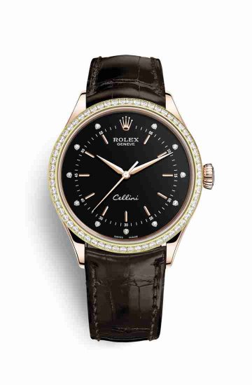 Copie de Rolex Cellini Time 18 ct Everose 50705RBR noirs - Cliquez sur l'image pour la fermer