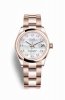 Copie de Rolex Datejust 31 Everose 278245 Nacre blanche sertie de Cadran